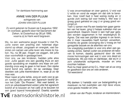 Annie van der Pluijm Johan van der Pluijm