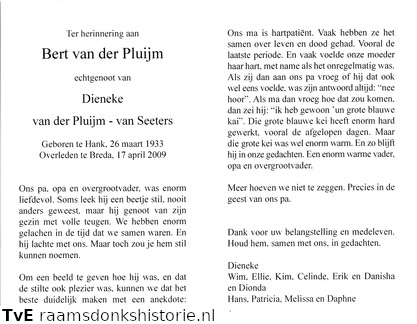 Bert van der Pluijm-Dieneke van Seeters