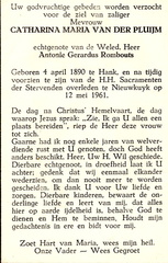 Catharina Maria van der Pluijm Antonie Gerardus Rombouts