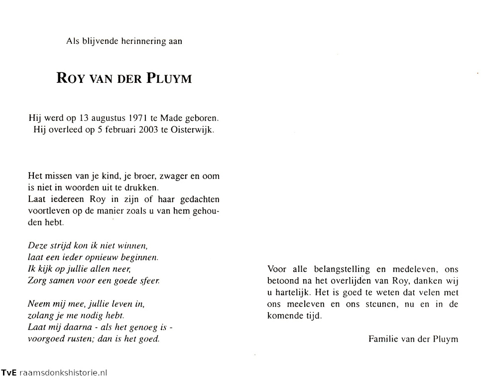 Roy van der Pluym