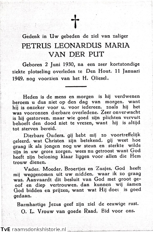 Petrus Leonardus Maria van der Put