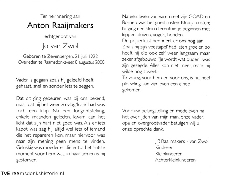 Anton Raaijmakers Jo van Zwol
