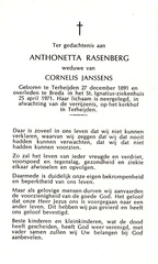 Anthonetta Rasenberg Cornelis Janssens