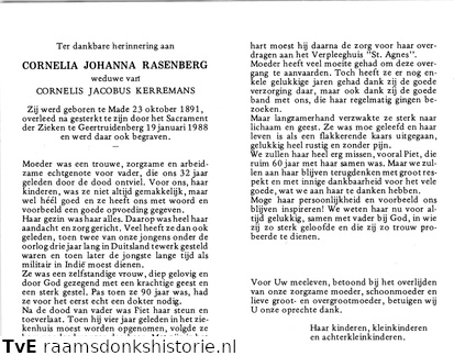 Cornelia Johanna Rasenberg Cornelis Jacobus Kerremans
