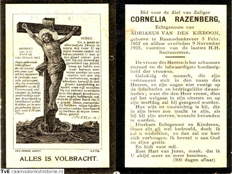 Cornelia Razenberg Adrianus van den Kieboom