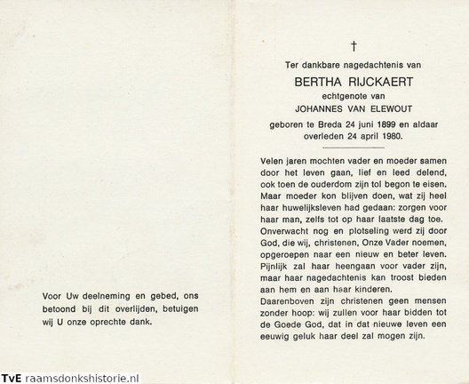 Bertha Rijckaert Johannes van Elewout