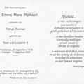 Elza Emma Maria Rijckaert (vr) Toon van Lisdonk Petrus Duvier