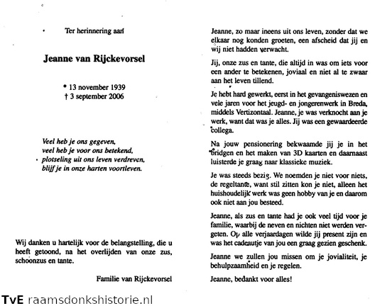 Jeanne van Rijckevorsel