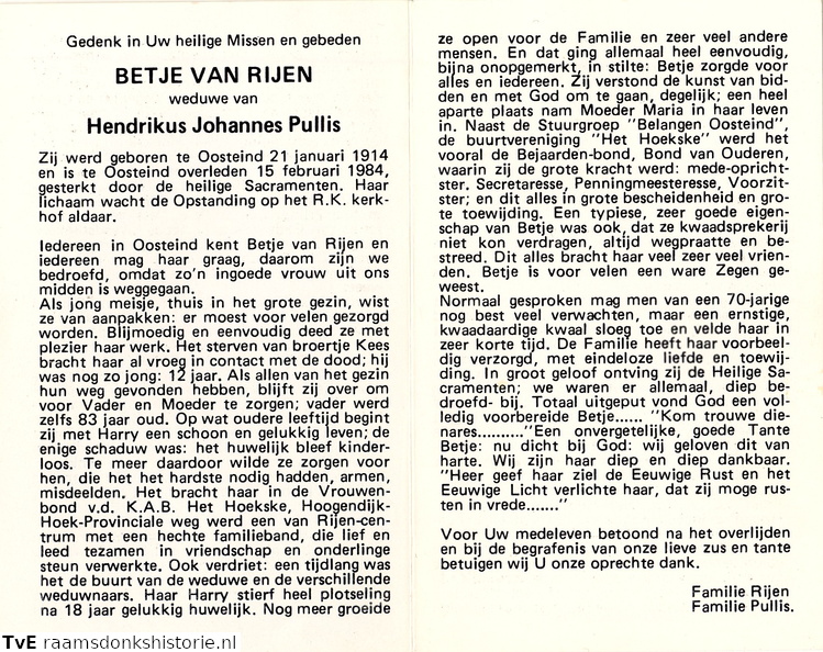 Betje van Rijen Hendrikus Johannes Pullis