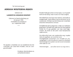 Adriana Wouterina Rijken Lambertus Gerardus Reijpert