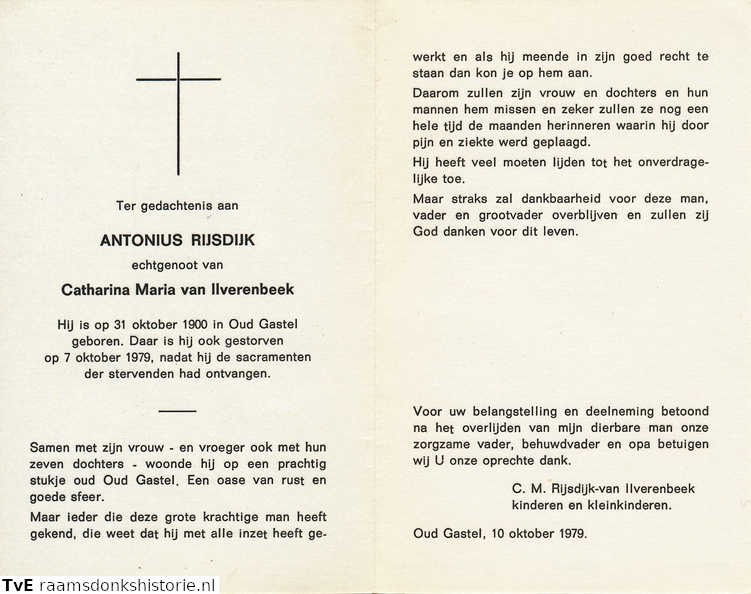 Antonius Rijsdijk Catharina Maria van Ilverenbeek