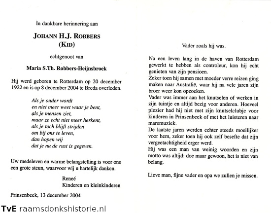 Johan H.J. Robbers Maria S. Th. Heijnsbroek