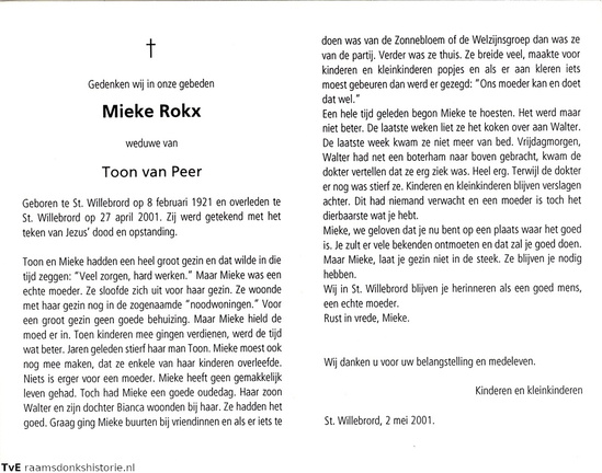Mieke Rokx Toon van Peer