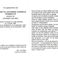Antonetta Catharina Cornelia Rombouts Johannes van Meel