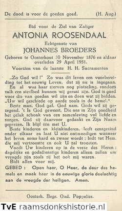 Antonia Roosendaal Johannes Broeders
