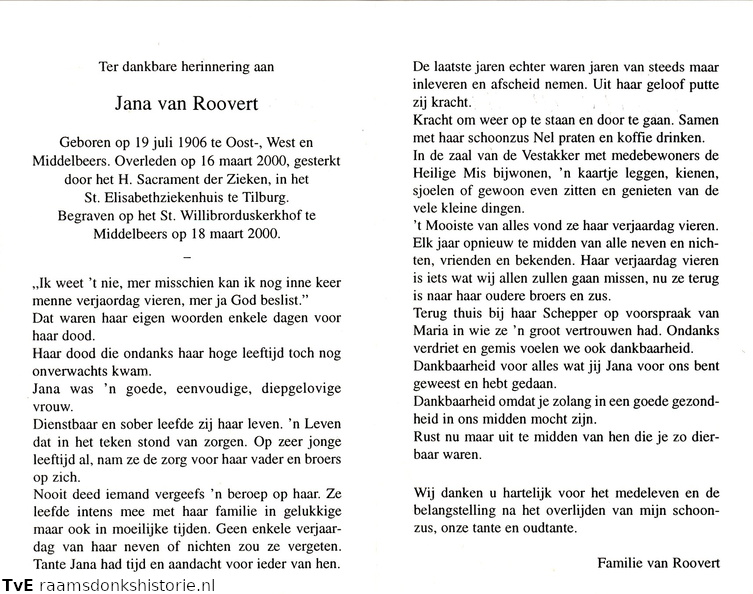Jana van Roovert