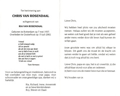 Chris van Rosendaal Ria van Rosendaal