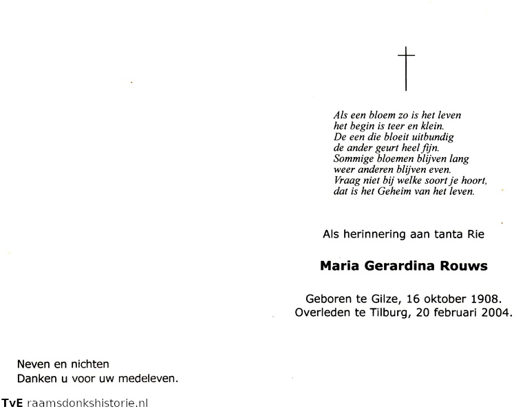 Maria Gerardina Rouws