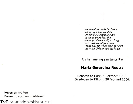 Maria Gerardina Rouws