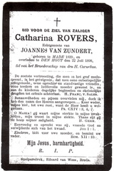 Catharina Rovers Joannes van Zundert