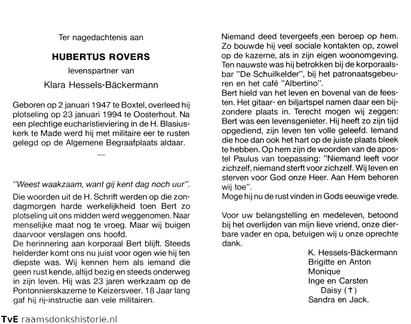 Hubertus Rovers Klara Bäckermann (vr)