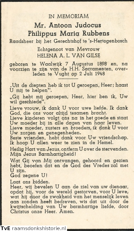 Antoon Judocus Philippus Maria Rubbens Helena A.L. van Gilse