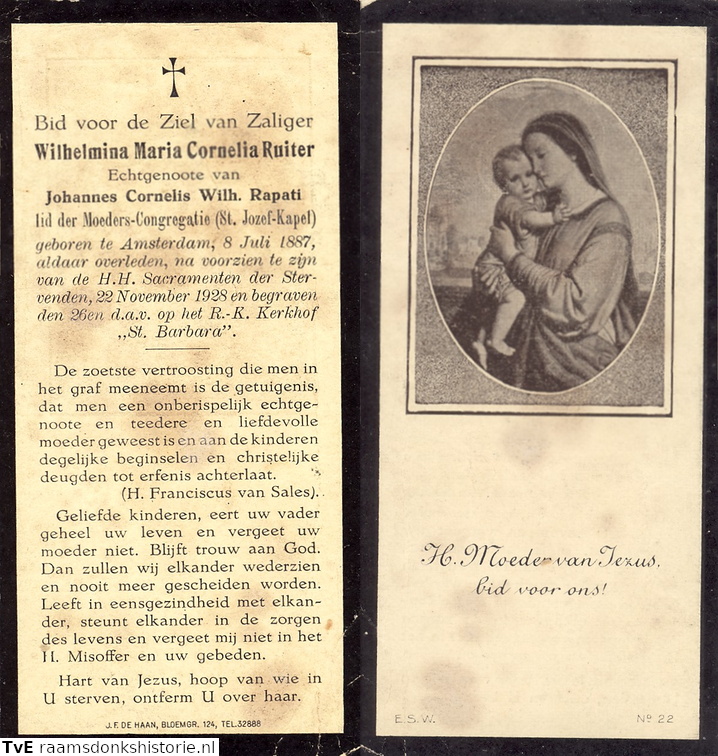 Wilhelmina Maria Cornelia Ruiter Johannes Cornelis Wilhelmus Rapati