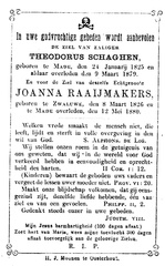 Schaghen Theodorus  Joanna Raaijmakers