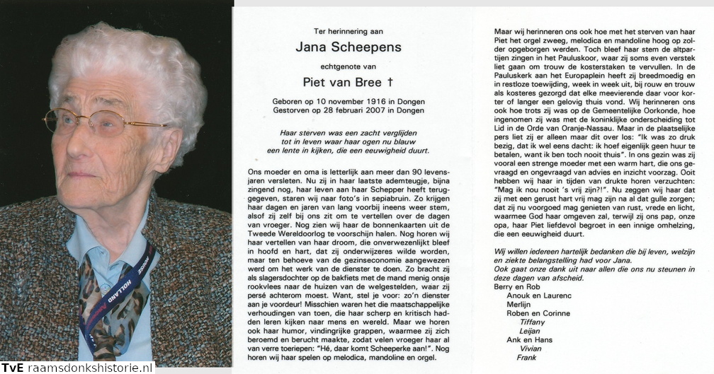 Jana Scheepens Piet van Bree