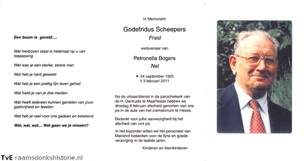 Godefridus Scheepers Petronella Bogers