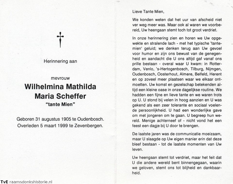 Wilhelmina Mathilda Maria Scheffer
