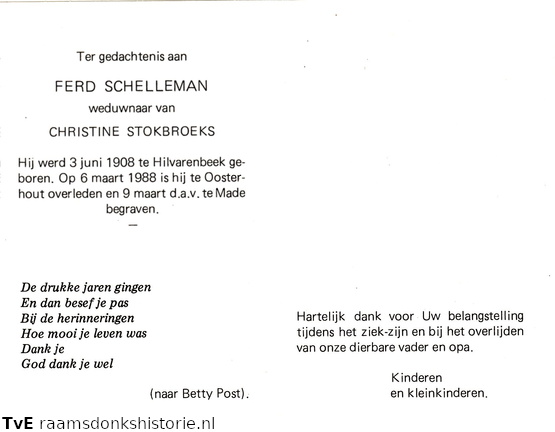 Ferd Schelleman Christine Stokbroeks