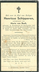Henricus Schipperen Maria van Beek