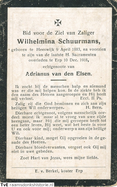 Wilhelmina Schuurmans Adrianaus van den Elsen
