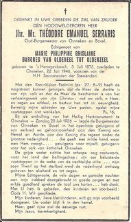 Théodore Emanuel Serraris Marie Philippine Ghislaine barones van Oldeneel tot Oldenzeel