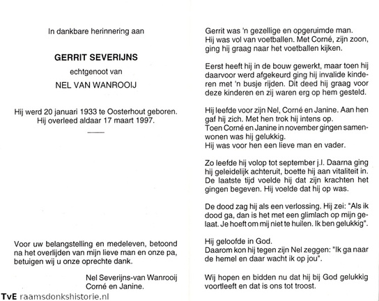 Gerrit Severijns Nel van Wanrooij