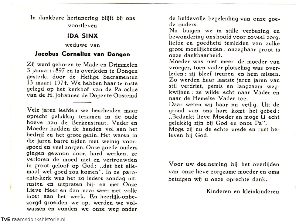 Ida Sinx Jacobus Cornelius van Dongen
