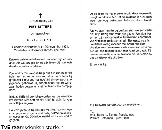 Piet Sitters To van Schendel