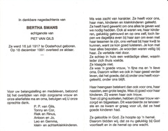 Bertha Smans Piet van Gils
