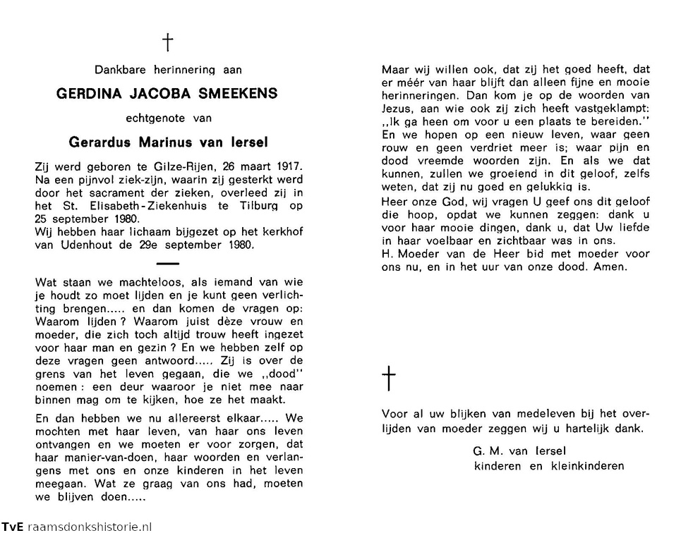Gerdina Jacoba Smeekens Gerardus Marinus van Iersel