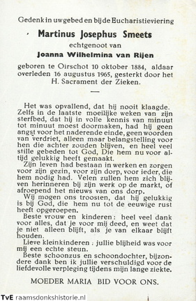 Martinus Josephus Smeets Joanna Wilhelmina van Rijen