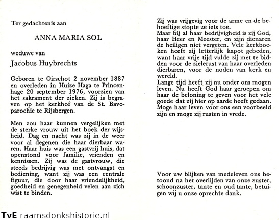 Anna Maria Sol Jacobus Huybrechts