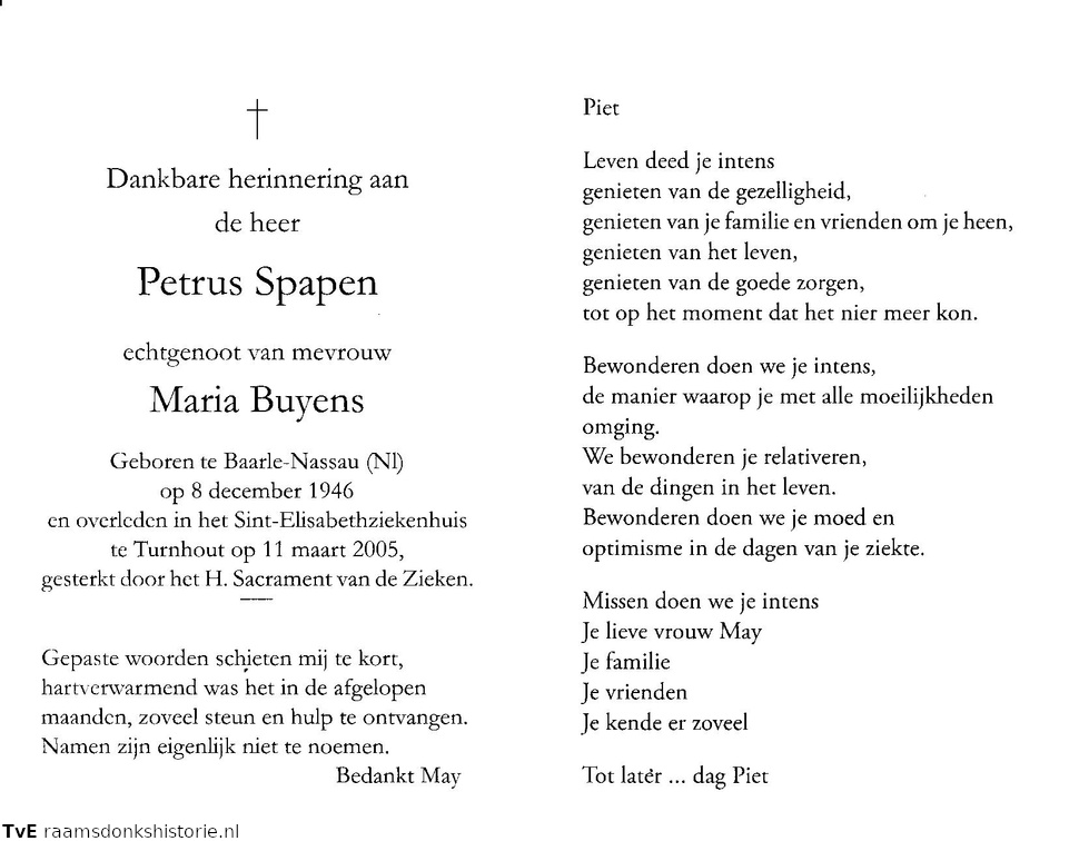 Petrus Spapen Maria Buyens 