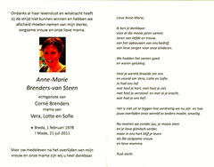Anne-Marie van Steen Corné Brenders