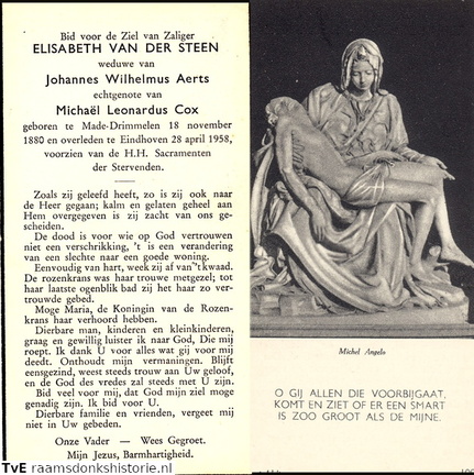 Elisabeth van der Steen Michaël Leonardus Cox Johannes Wilhelmus Aerts