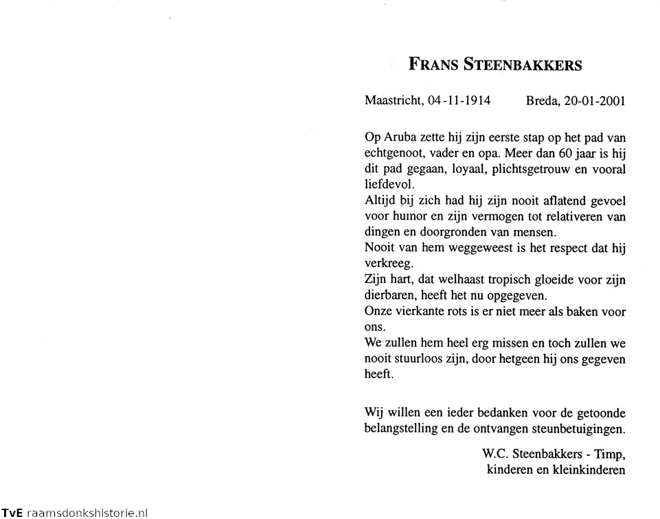 Frans Steenbakkers W.C. Timp