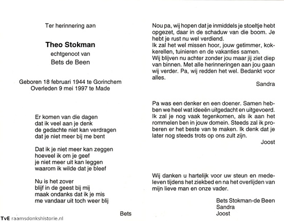 Theo Stokman Bets de Been