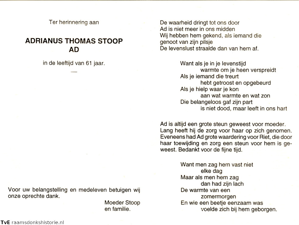 Adrianus Thomas Stoop