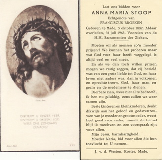 Anna Maria Stoop Franciscus Broeken