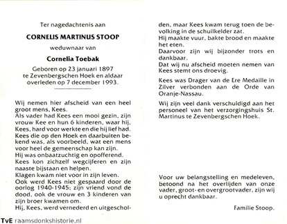 Cornelis Martinus Stoop Cornelia Toebak